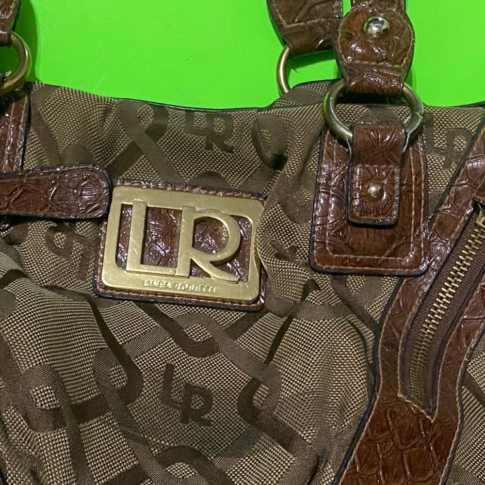 Linea Rosetti brown and tan tote style purse